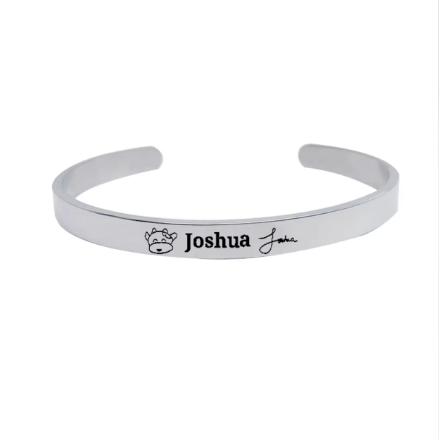 SEVENTEEN Fanmade Titanium Steel Cuff Bracelet