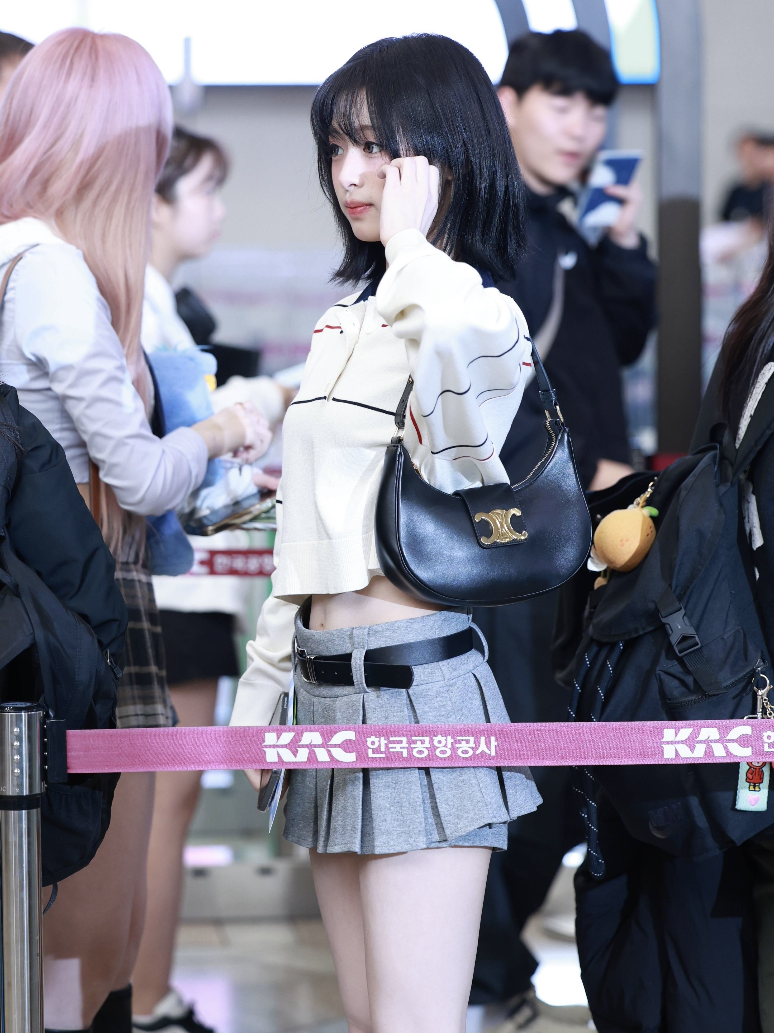 Babymonster Ahyeon Inspired Mine Pleated Skirt