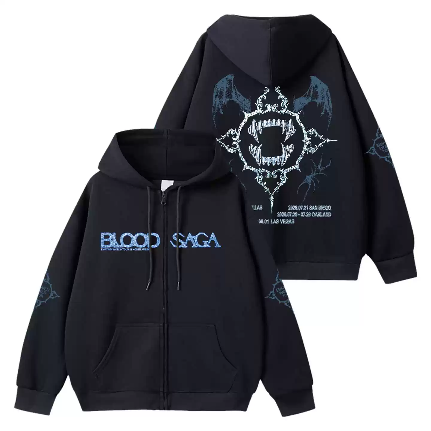 Enhypen 2026 WORLD TOUR BLOOD SAGA Merch Inspired Hoodie