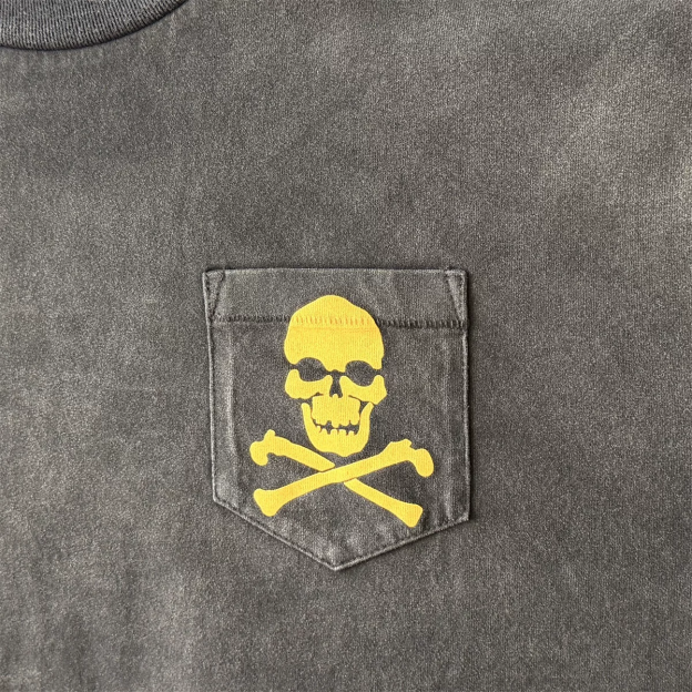 Enhypen Jungwon Inspired Distressed Skull Graphic T-Shirt