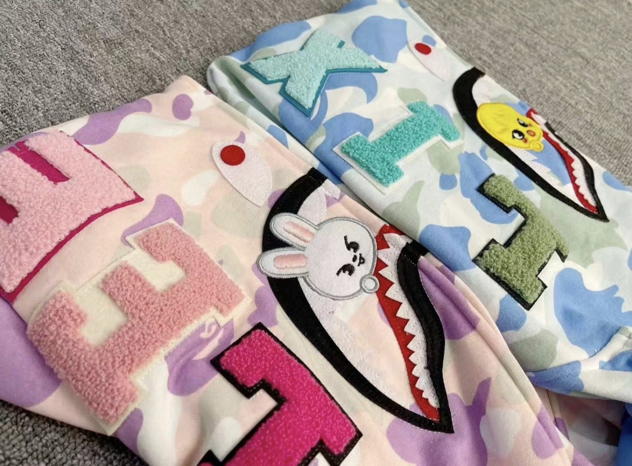 StrayKids LeeKnow BAPE Inspired Bape camo zip-up  hoodie-Stray Kids