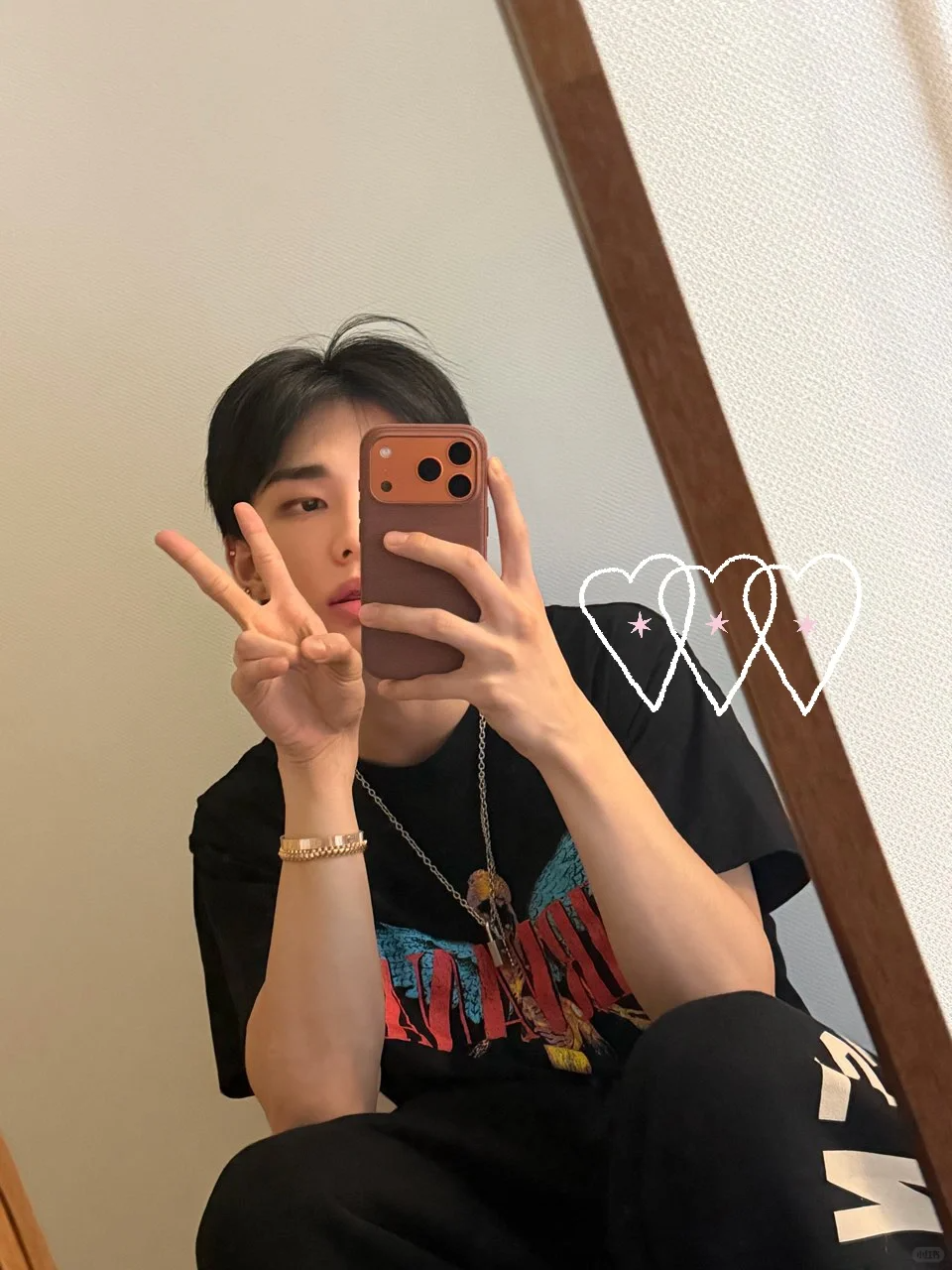 Stray Kids Hyunjin Inspired Nirvana In Utero Angelic T-Shirt-Straykids