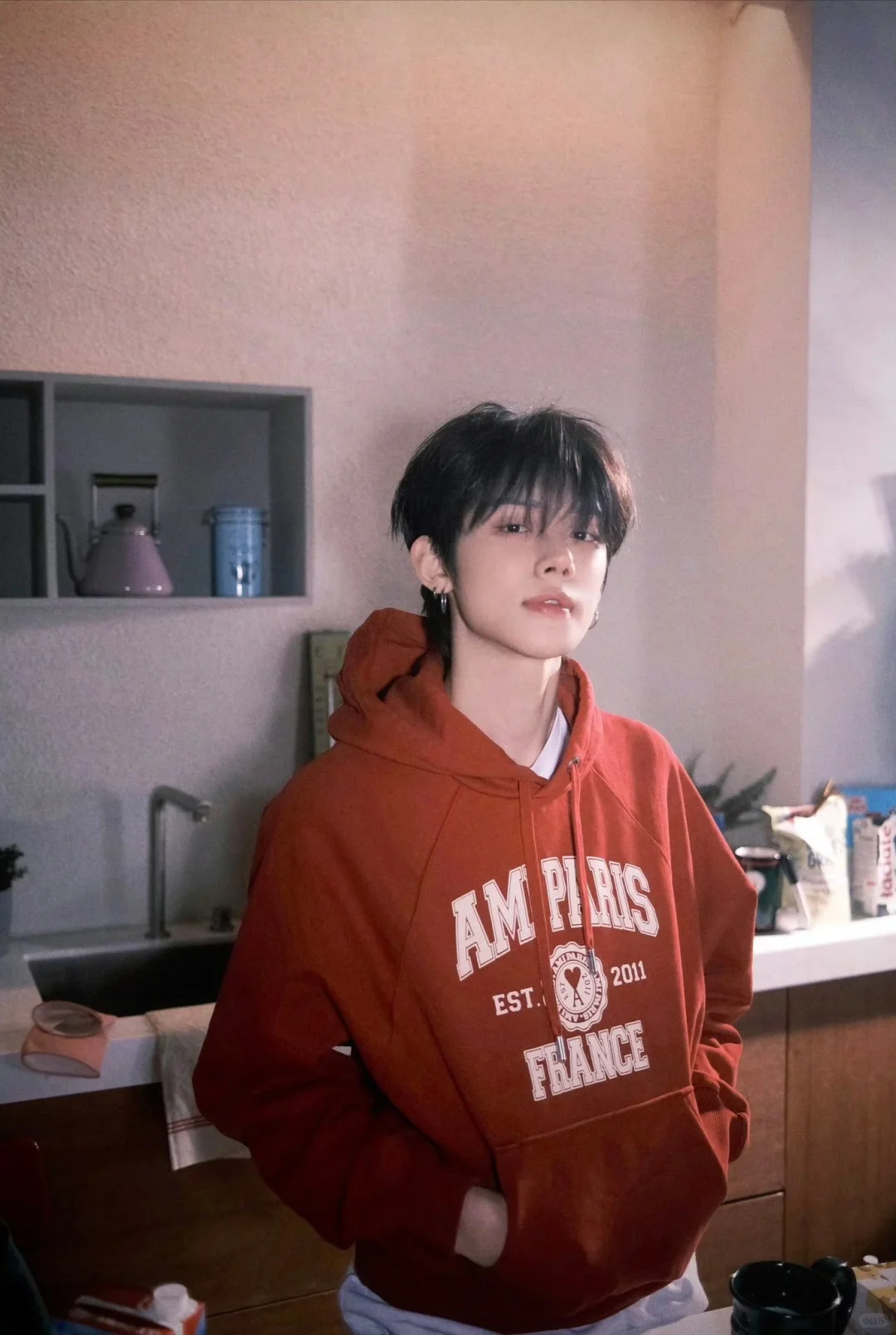 TXT Yeonjun Inspired Letter Print Hoodie