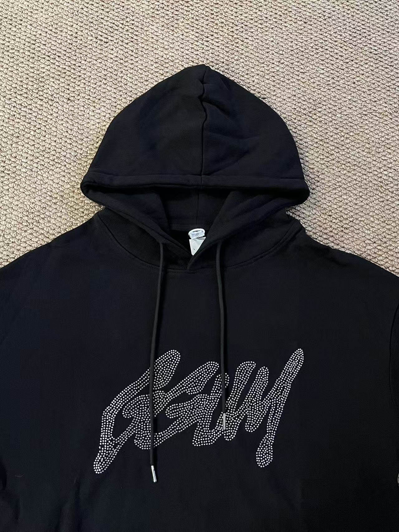 TXT Yeonjun-Black GGUM Rhinestone inspired Hoodie