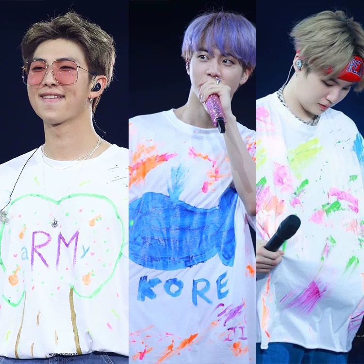 BTS Concert Inspired Graffiti Style Tee tshirt