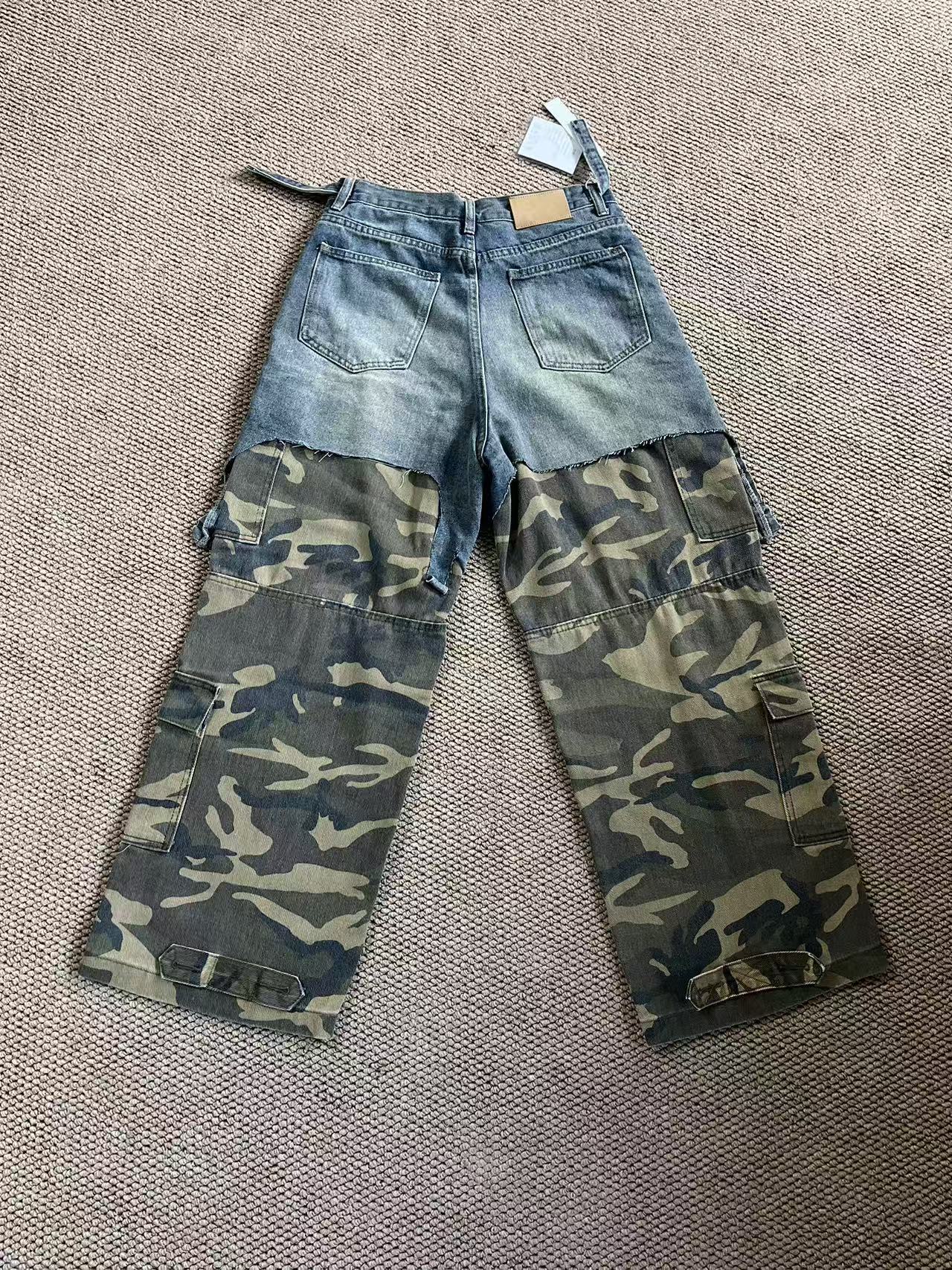 ENHYPEN Niki Inspired Patchwork Camo Cargo Pants-NI-KI