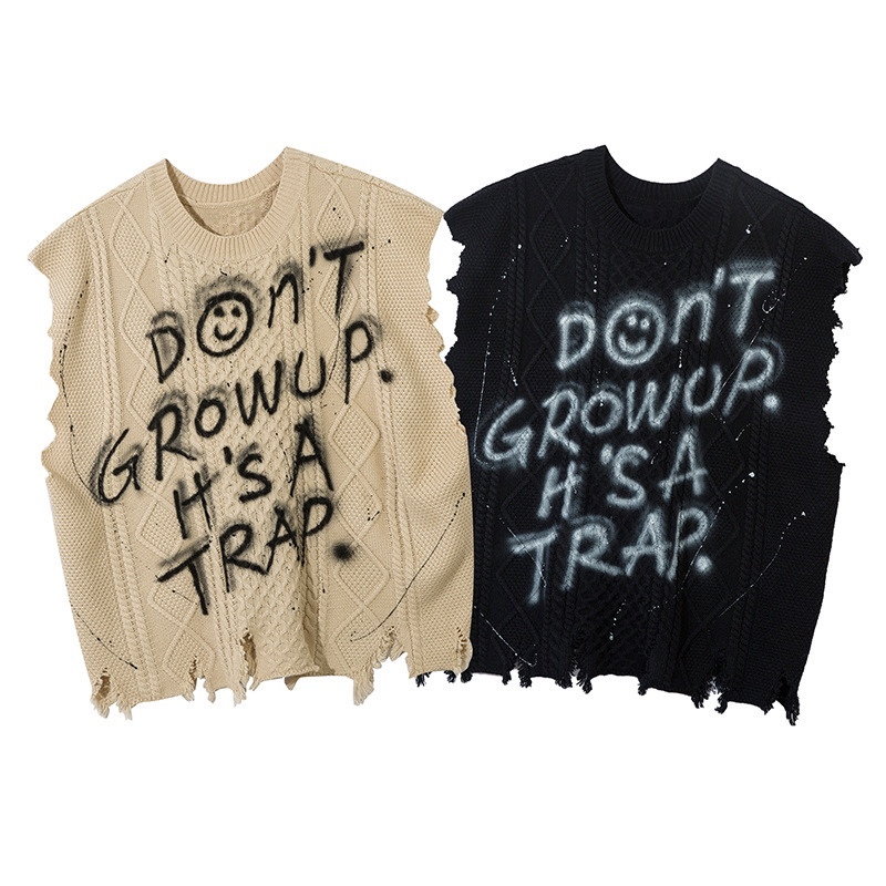 Straykids Jisung inspired Don’t Grow Up Knit Vest-Stray Kids