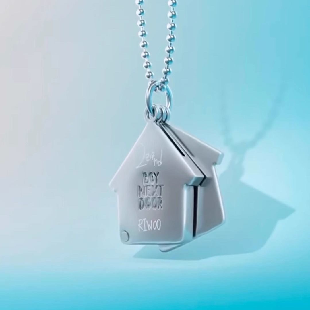 Boynextdoor 2nd Anniversary Fan Support Gift Small House Necklace
