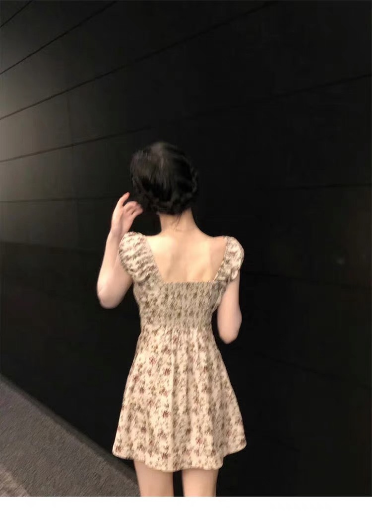 Babymonster Ahyeon Inspired Floral Wrap Dress