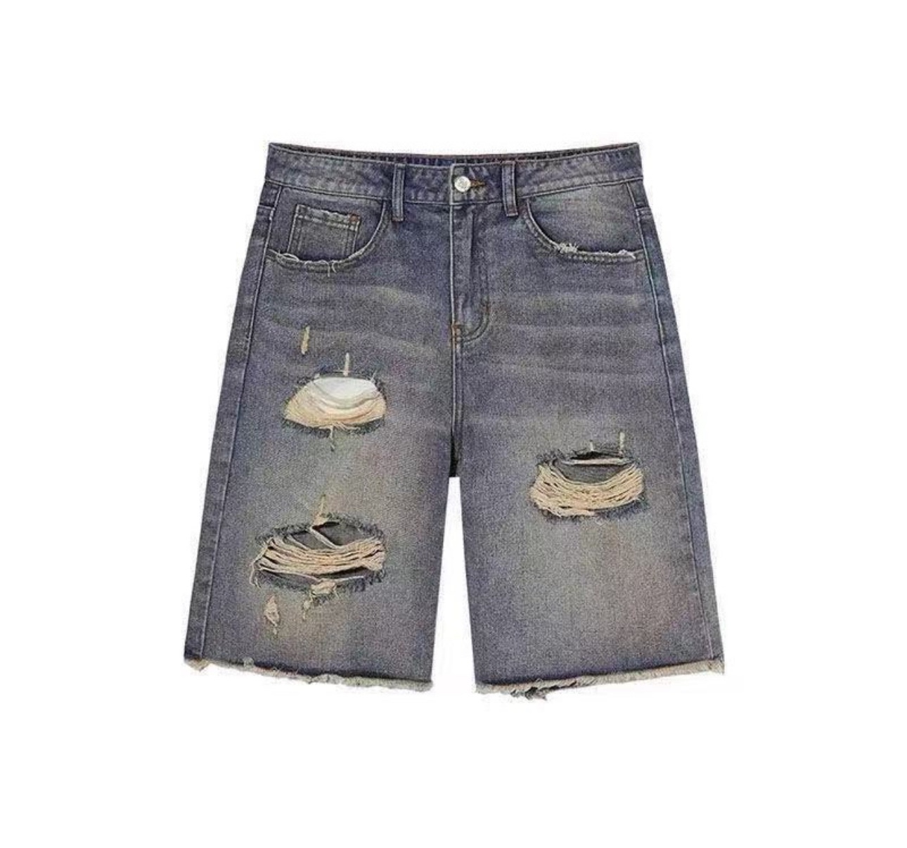 Straykids Felix Baggy Ripped Denim inspired Shorts pant-stray kids