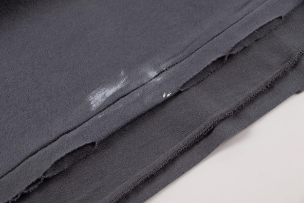 Distressed Washed Grey Keywords Short Sleeve T-shirt