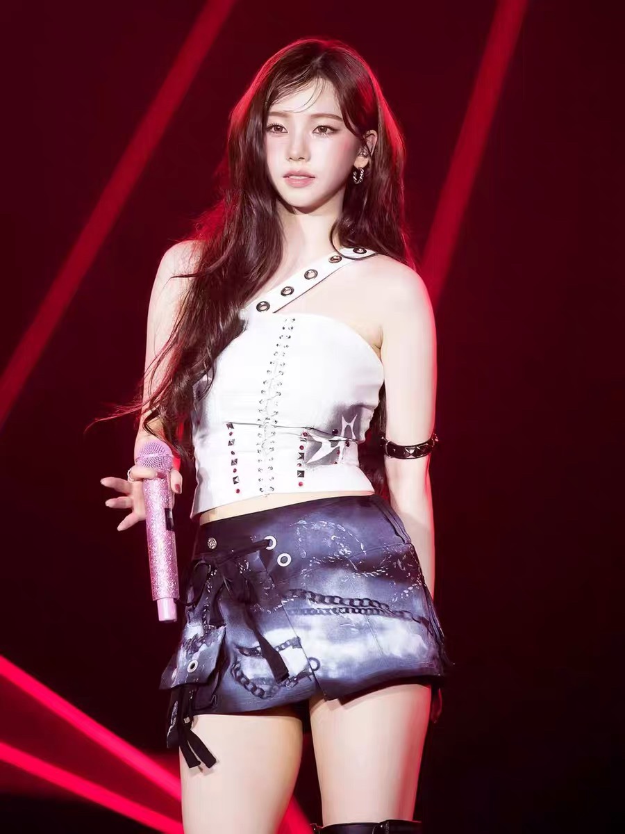 Aespa Karina & Gidle Shuhua Inspired Buckle Cargo Skirt