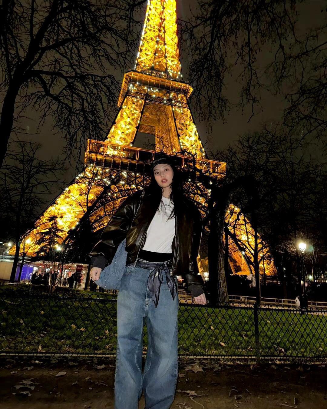 Blackpink Jennie Inspired Vintage Blue Loose Pants