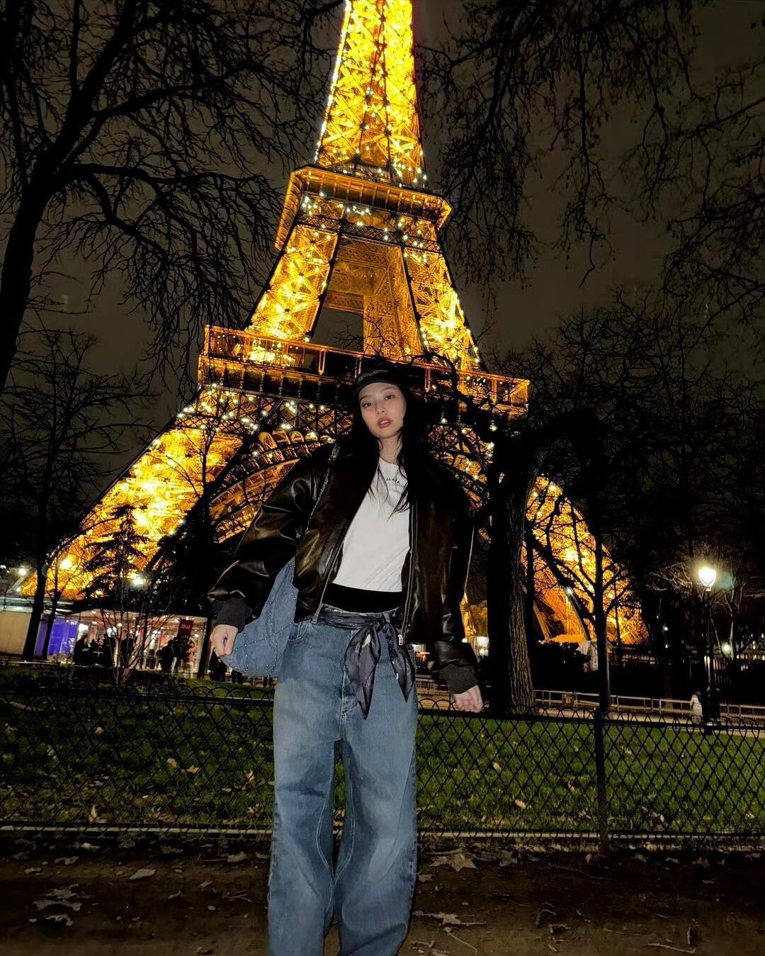 Blackpink Jennie Inspired Vintage Blue Loose Pants