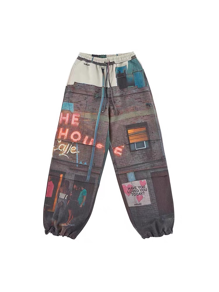 GOT7 Jackson Inspired Graffiti Straight Leg Pants