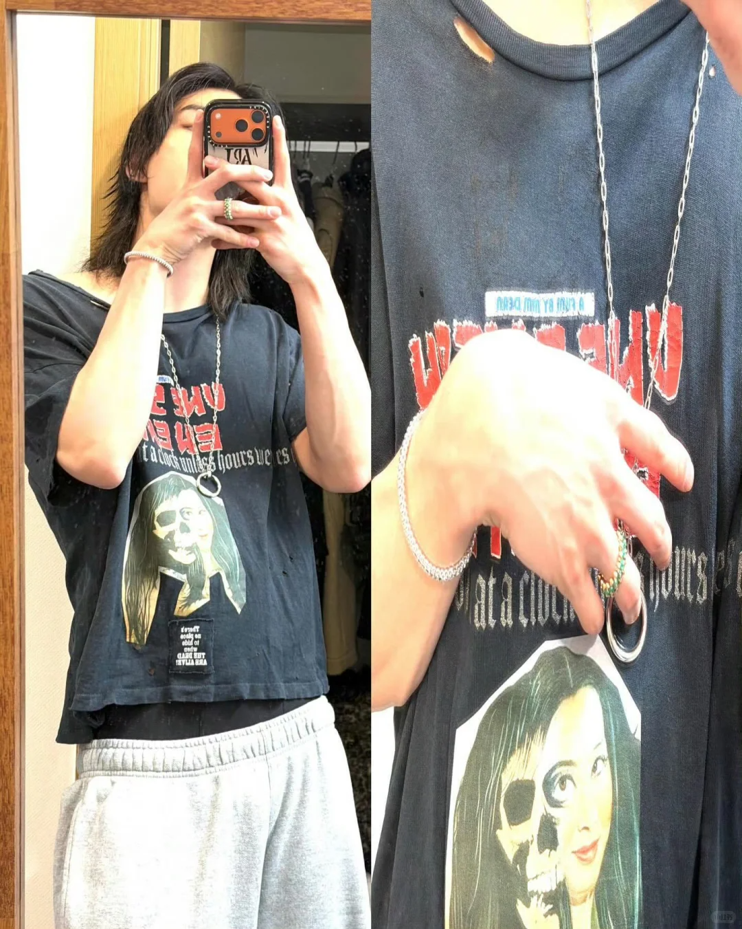 Stray kids Hyunjin Inspired Une Saison En Enfer Distressed T-shirt-Straykids