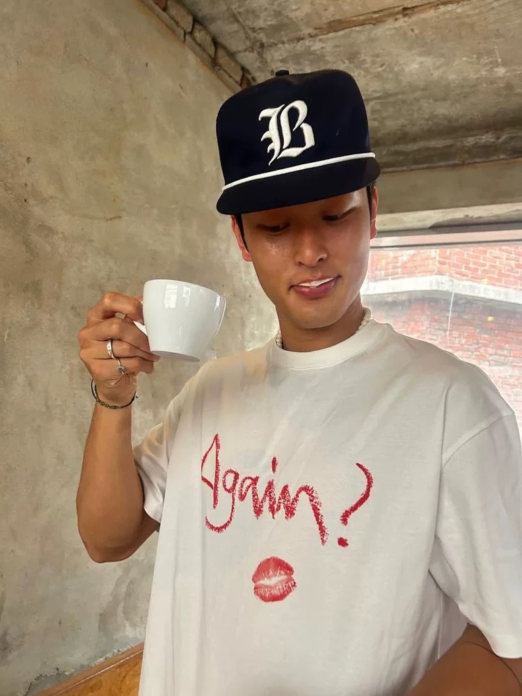 Stray kids hyunjin again slip print inspired tshirt