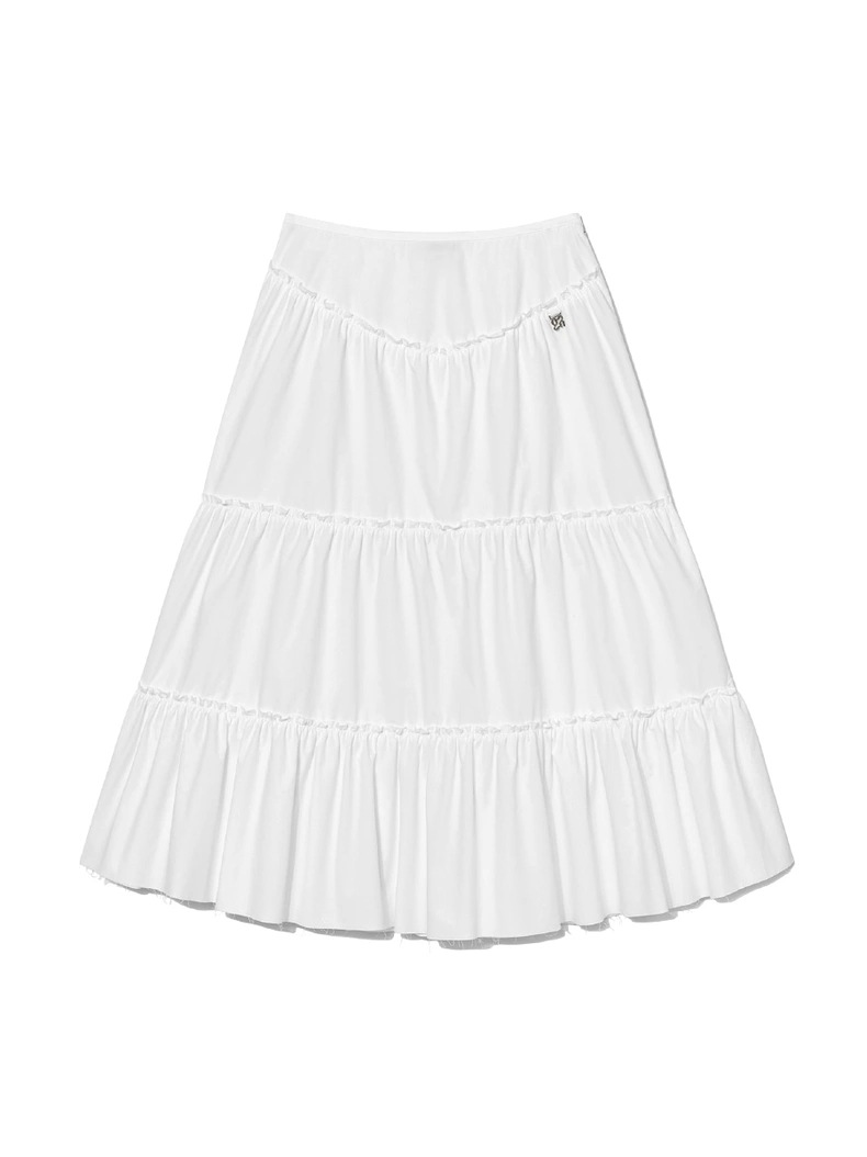 Low Waist Mid-Length Umbrella Skirt-Blackpink Jennie