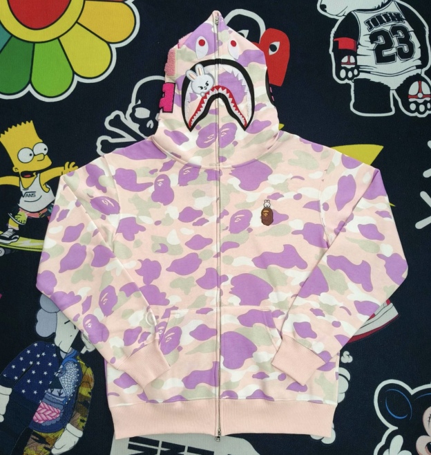 StrayKids LeeKnow BAPE Inspired Bape camo zip-up  hoodie-Stray Kids