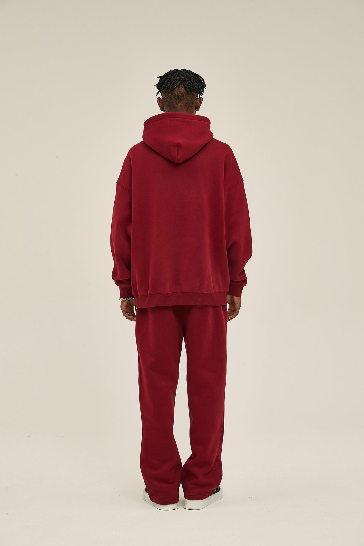 Navy&Red-Oversized hoodie sets