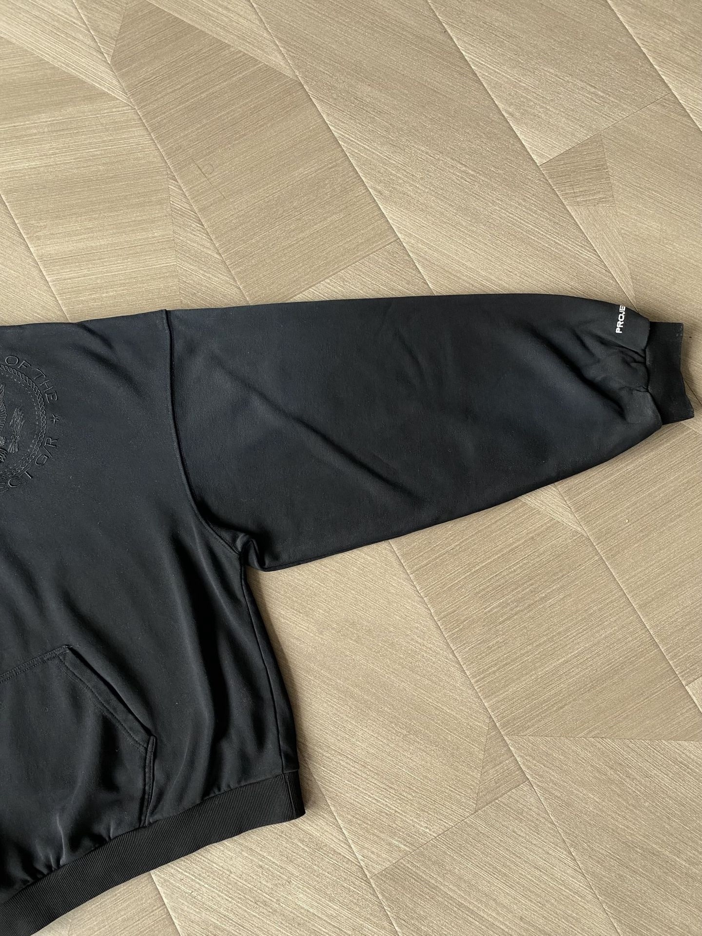 ENHYPEN Sunghoon Inspired Vintage Washed Badge Black Hoodie