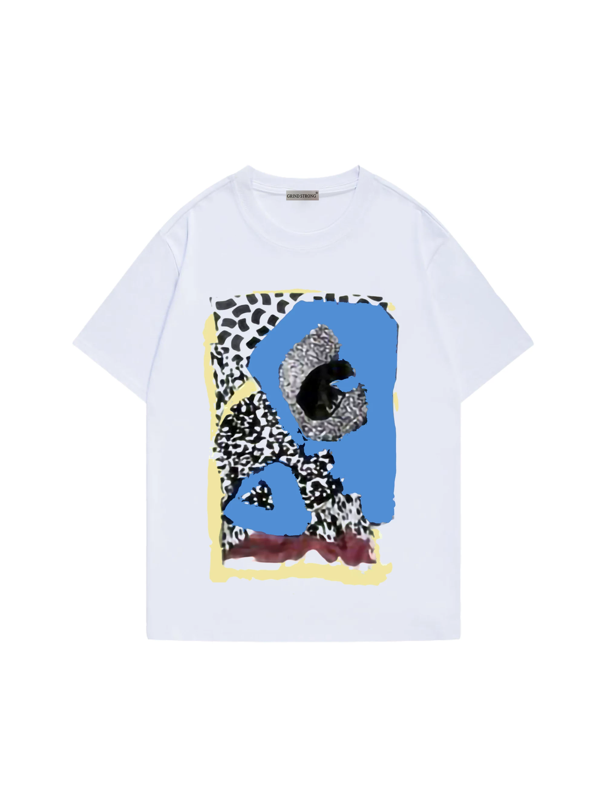 Cortis James Inspired Abstract Leopard Block Art Graphic T-Shirt
