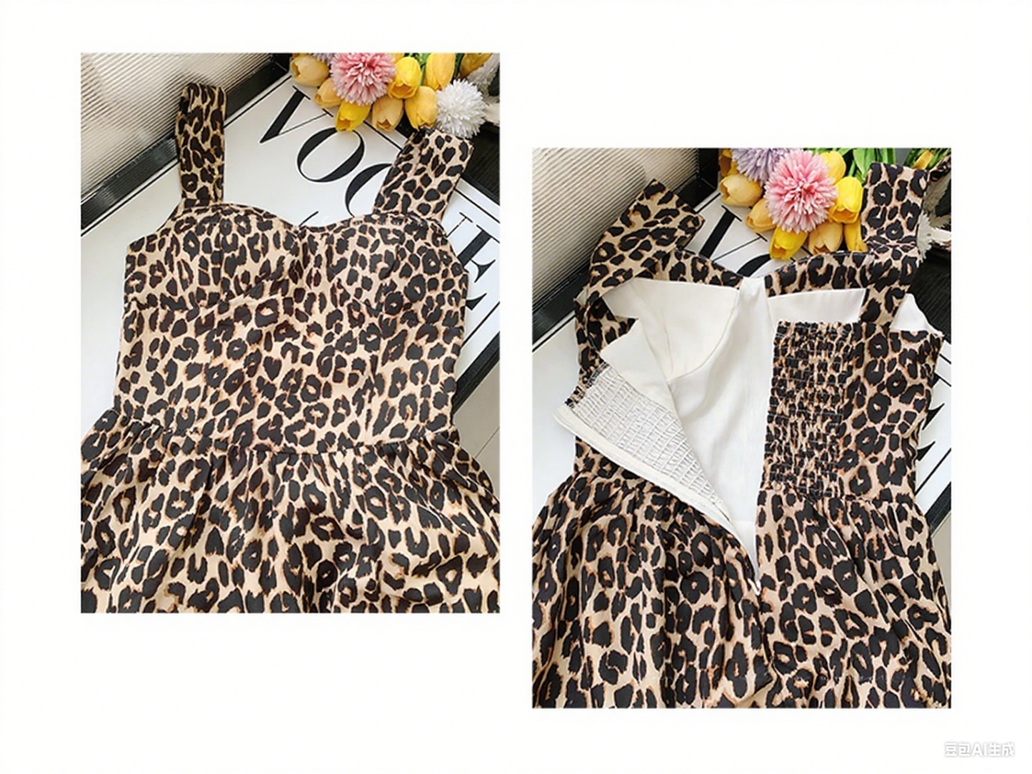 Aespa Karina Inspired Leopard Print Cami Dress