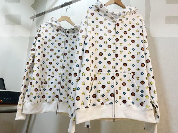 NewJeans Haerin Inspired BABY MILO Print Zip-Up Hoodie Jacket