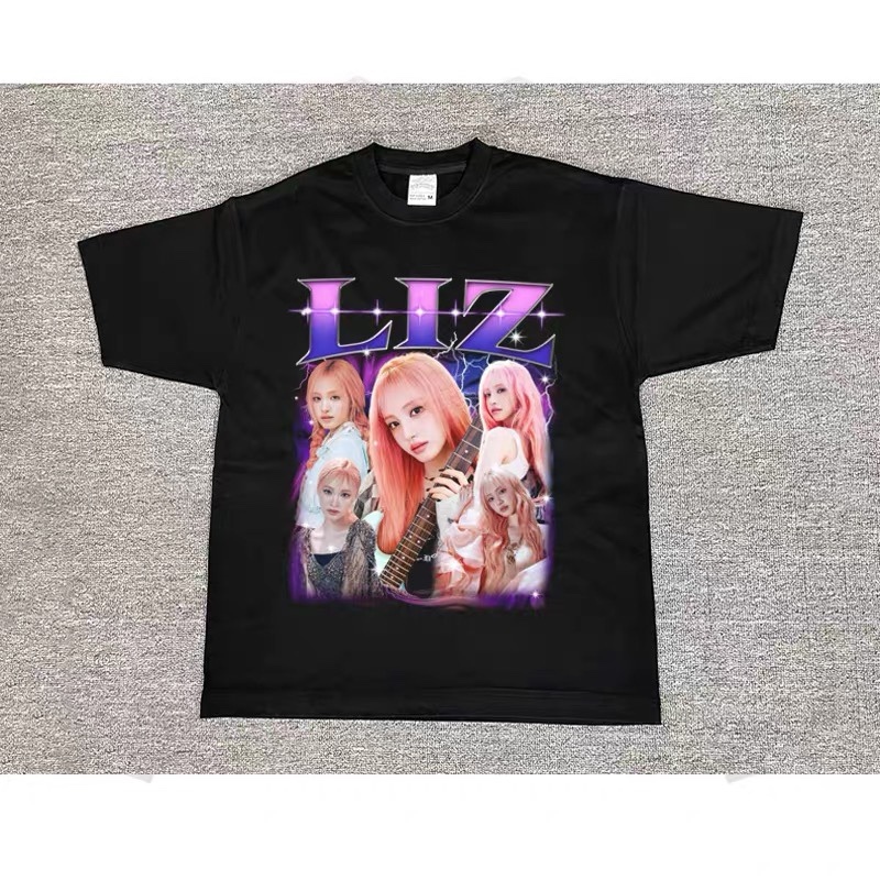 IVE Custom Member Printed Retro Washed T-Shirt