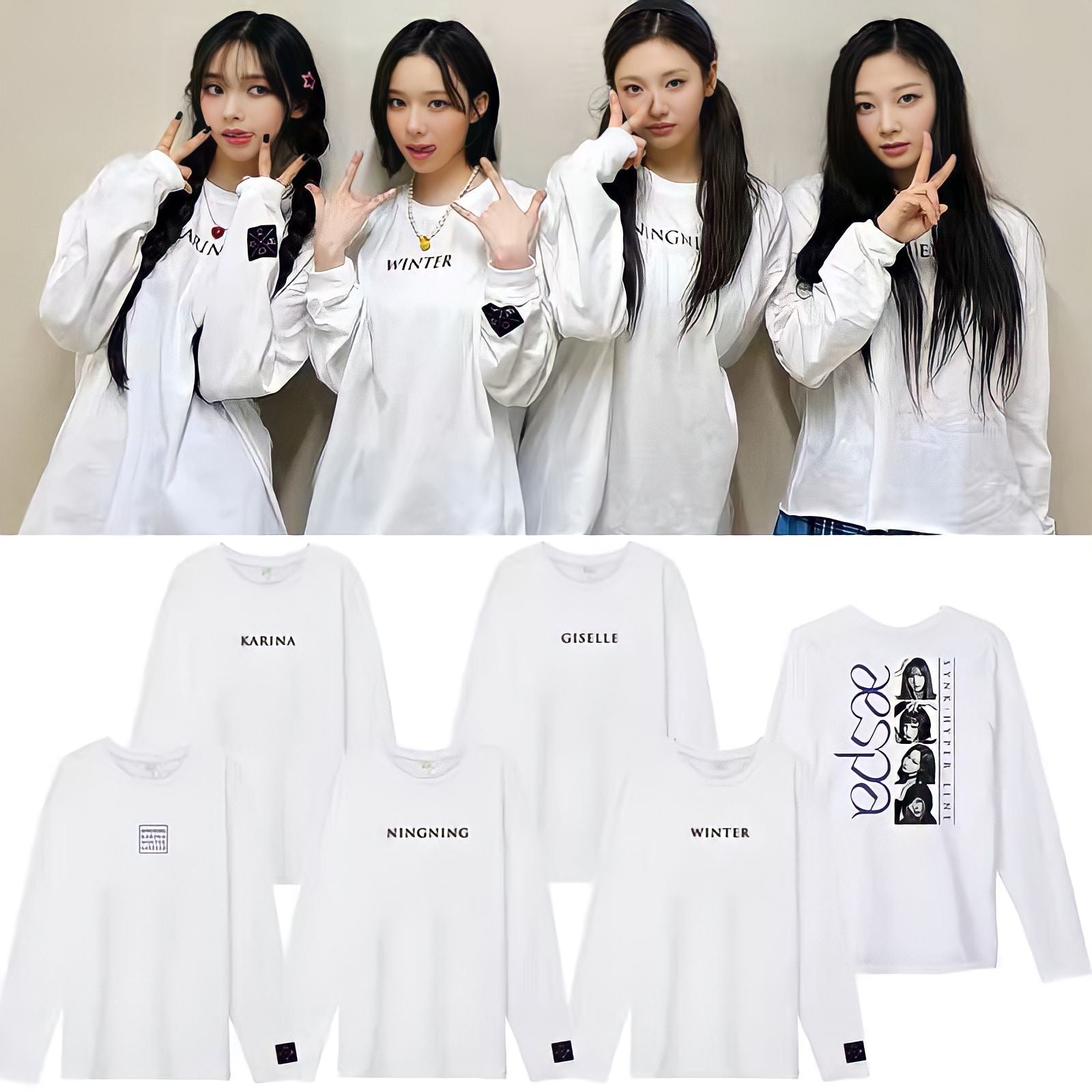 Aespa Synk Hyper Line Longsleeve Shirt-Aespa