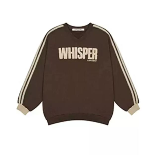 Loose V-Neck Sweatshirt-Aespa Giselle