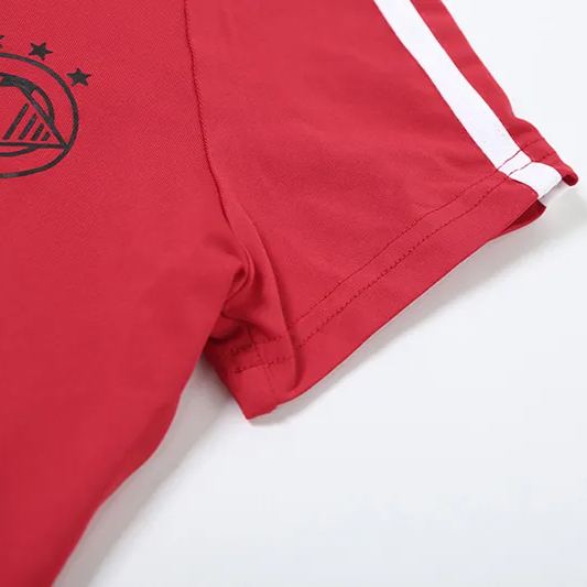 Slimming navel short-sleeved high-waisted hip-lifting shorts sports suit-Blackpink Jennie