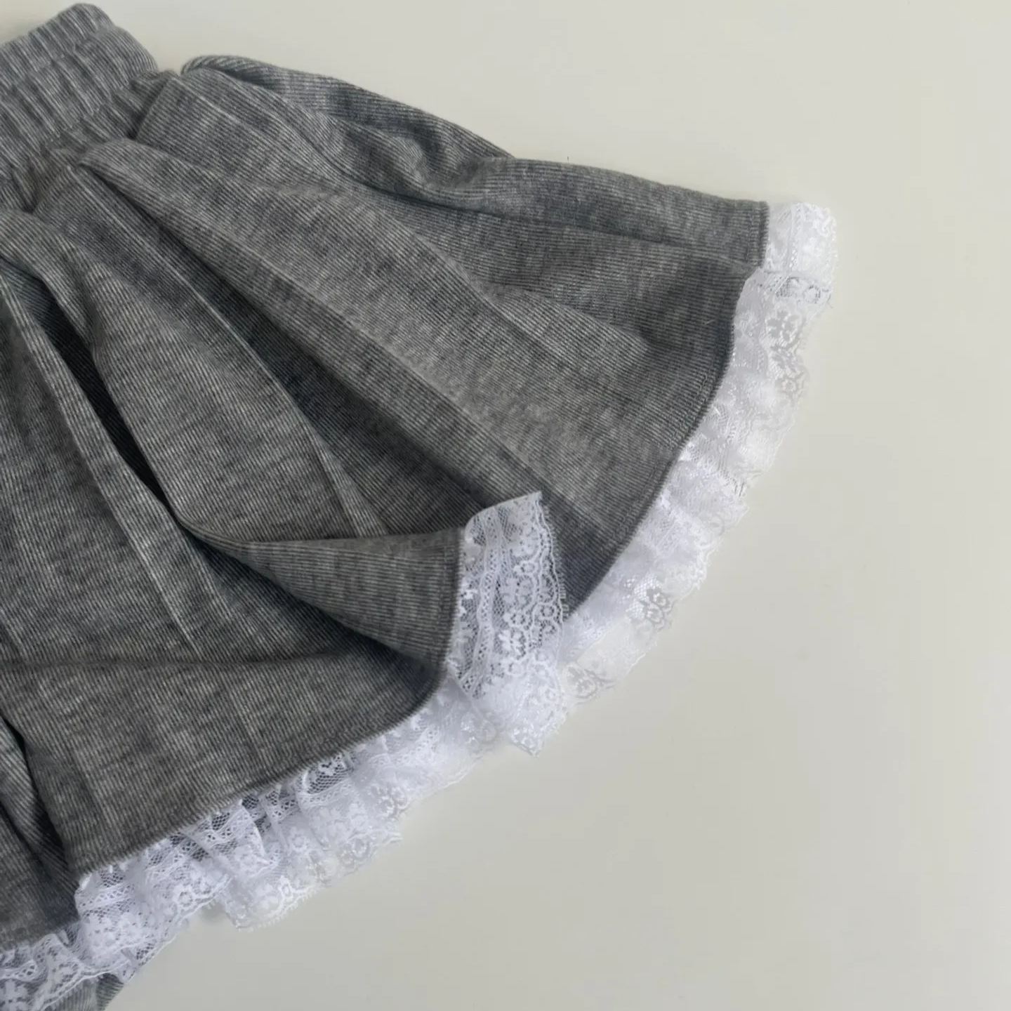 Gray Knit Lace Lace Panty Dress-Blackpink Jennie