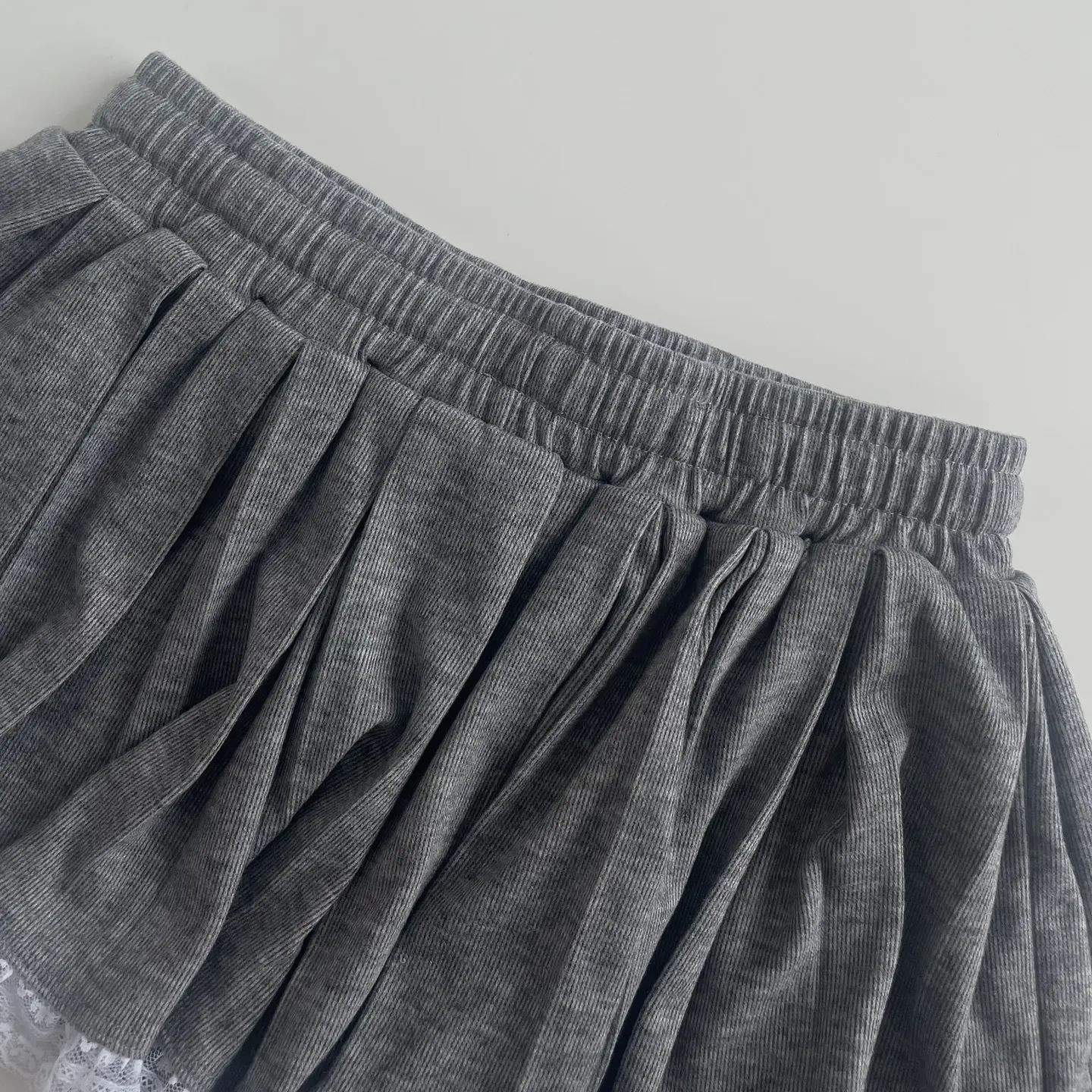 Gray Knit Lace Lace Panty Dress-Blackpink Jennie