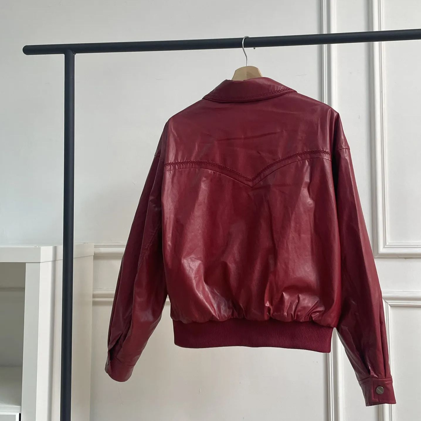 Red Leather Jacket-Blackpink Jennie