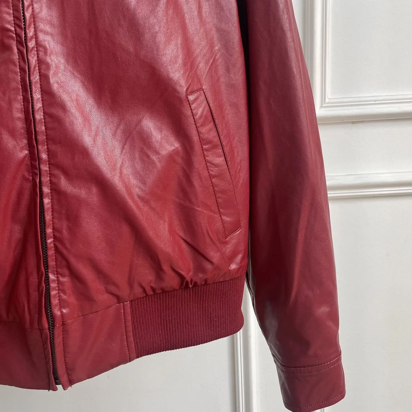 Red Leather Jacket-Blackpink Jennie