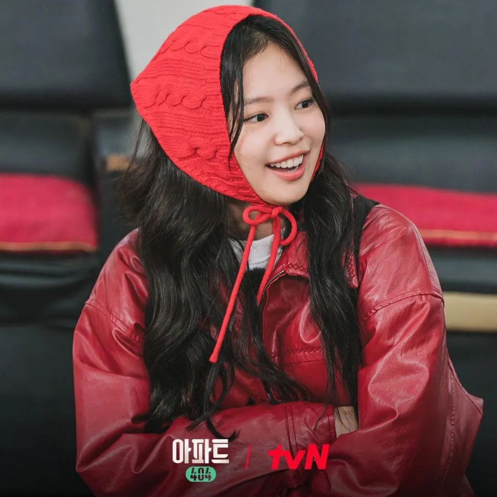 Red Leather Jacket-Blackpink Jennie