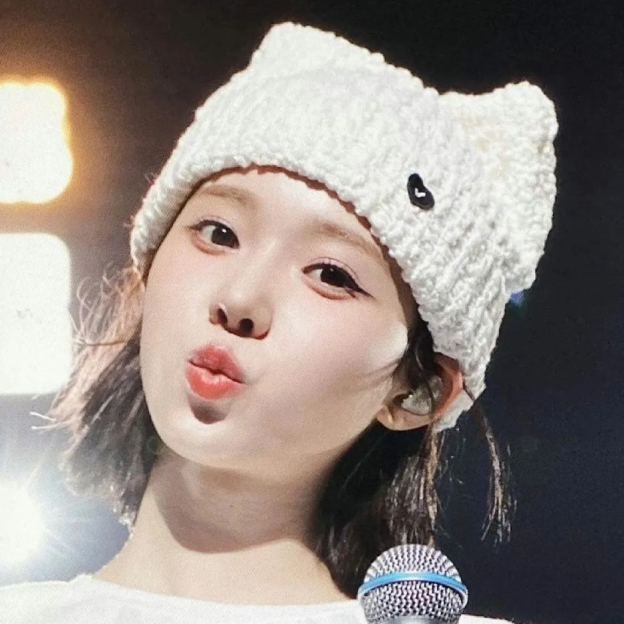 Love Cat Ears Knitted Woolen Hat-Seventeen Wonwoo&Aespa Winter