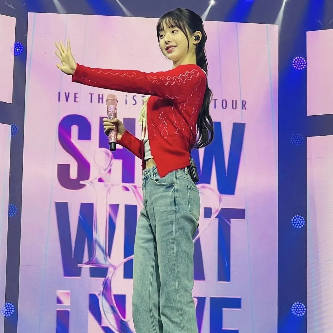 Bow Tie Slim Short Knit Cardigan-IVE Wonyoung