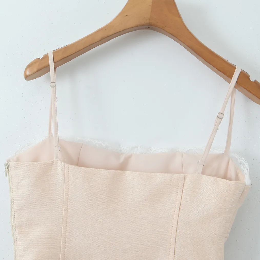 Lace Strappy Camisole Top-Outfitidea For Blinks BLACKPINK-Inspired Fashion