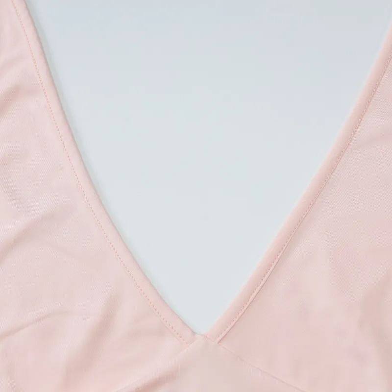 Solid Color V-Neck Hanging Vest Tight Top Skirt Set-Outfitidea For Blinks BLACKPINK-Inspired Fashion