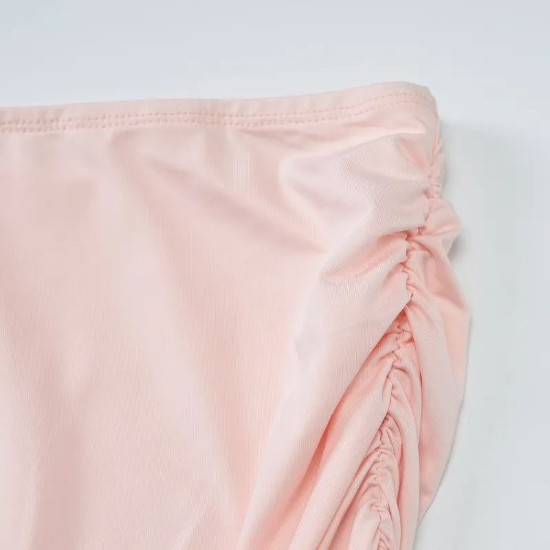 Solid Color V-Neck Hanging Vest Tight Top Skirt Set-Outfitidea For Blinks BLACKPINK-Inspired Fashion