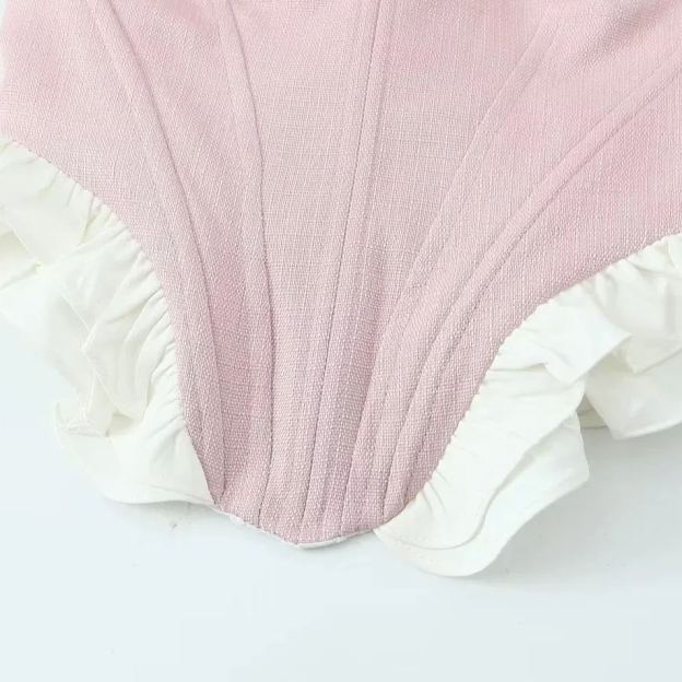 Balletcore Pink Boned Bodice-Outfitidea For Blinks BLACKPINK-Inspired Fashion