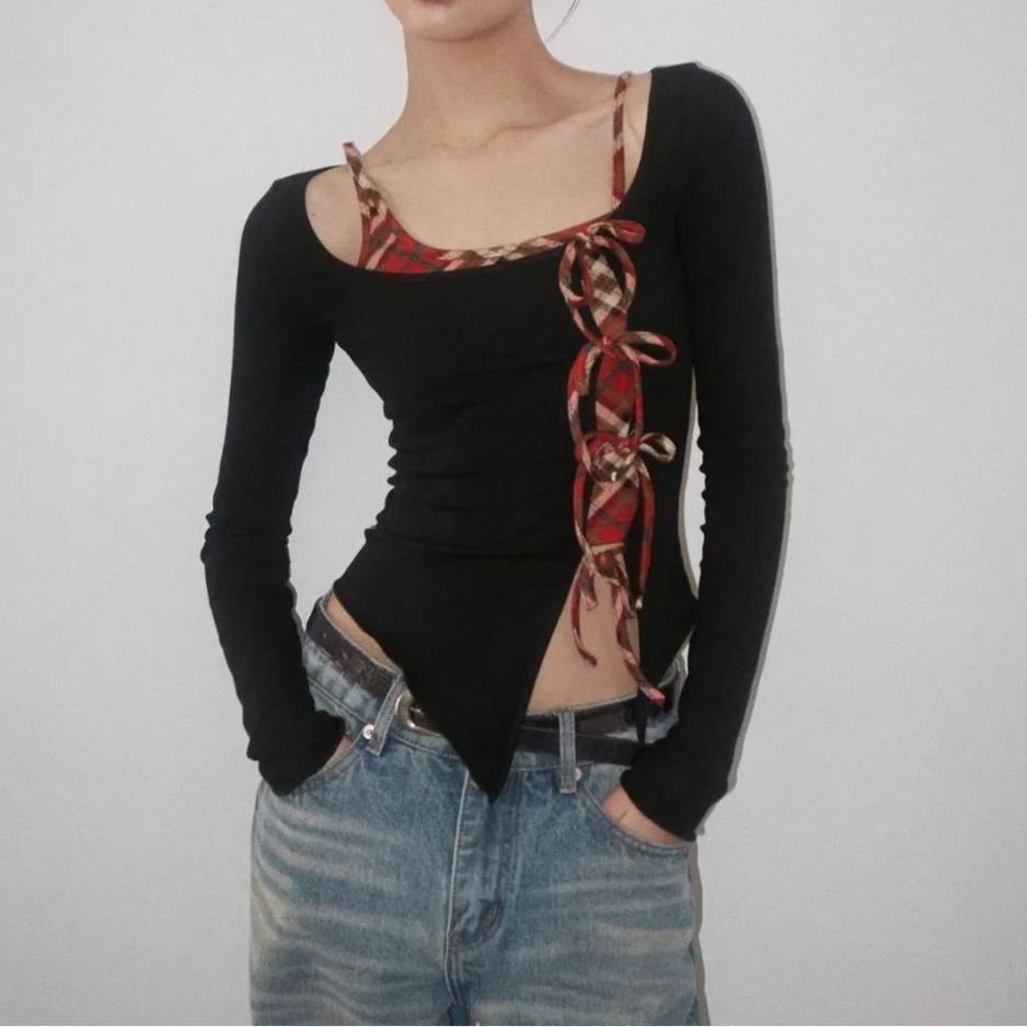 2In1 Slim Long Sleeve T-Shirt-Straykids concert outfitidea for STAY