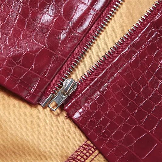 Snake Print Leather Buckle Tube Top -Straykids concert outfitidea for STAY