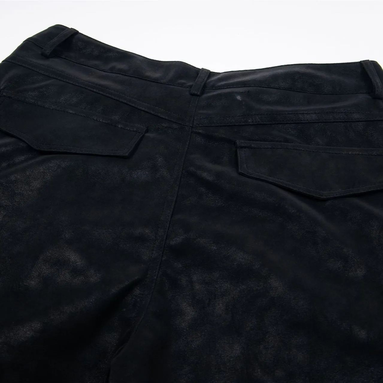 Multi-Pocket Straight-Leg PU Pants -Straykids concert outfitidea for STAY