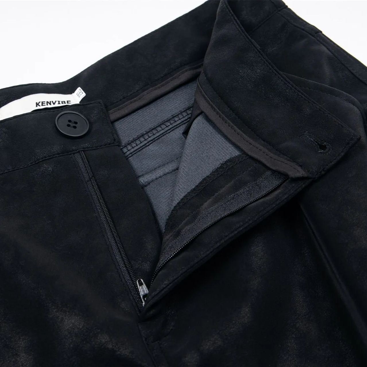 Multi-Pocket Straight-Leg PU Pants -Straykids concert outfitidea for STAY