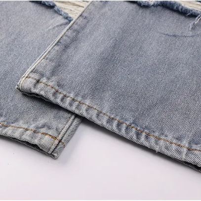 Patchwork loose-fit straight-leg pants-Enhypen outfit inspiration ENGENE