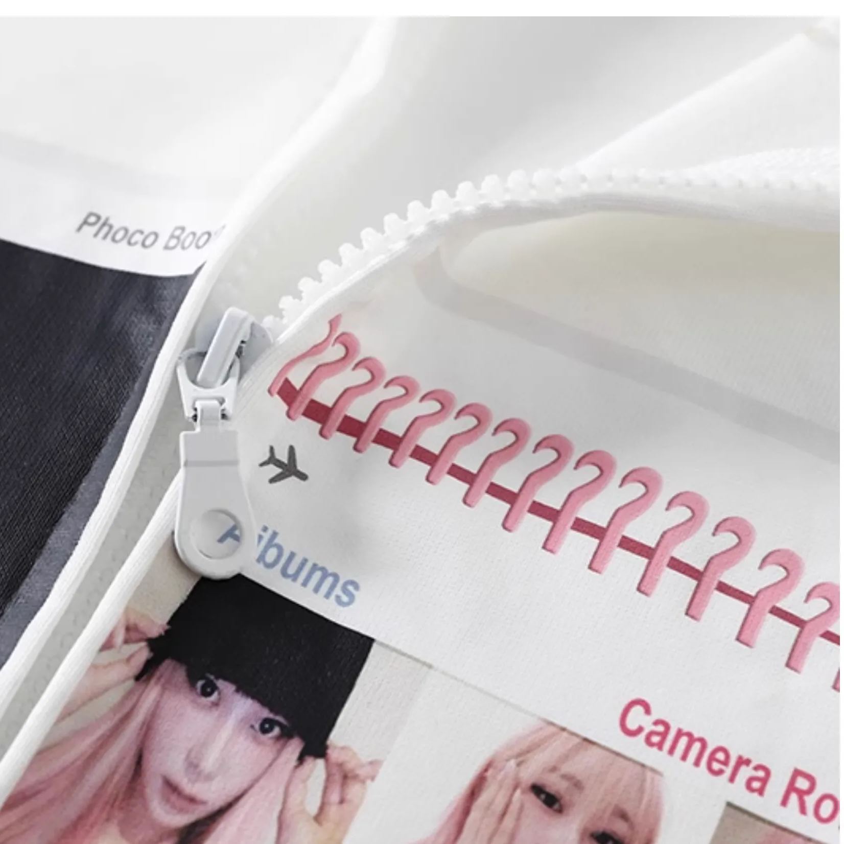 Giselle White Zipper Hooded Jacket-Aespa Giselle