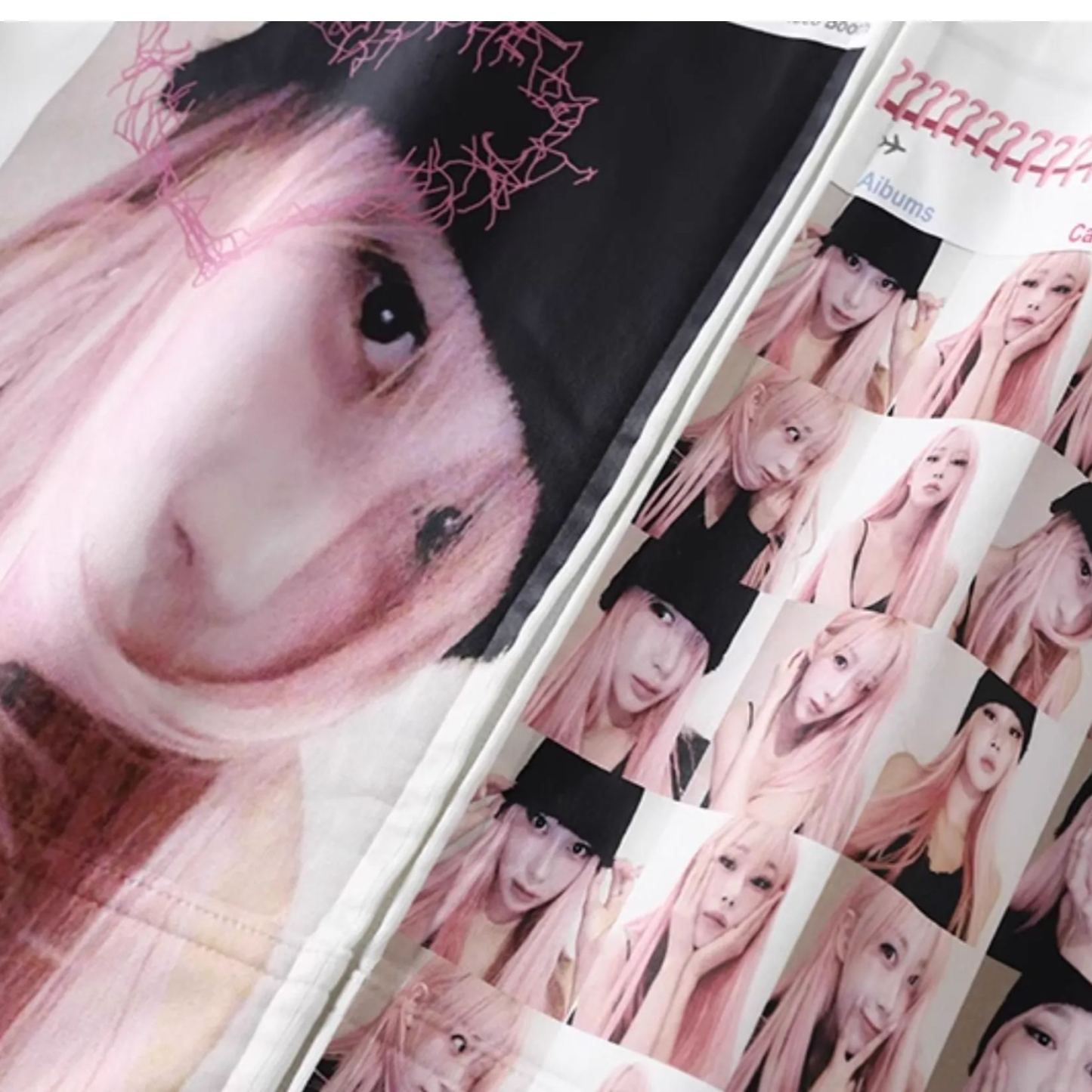 Giselle White Zipper Hooded Jacket-Aespa Giselle